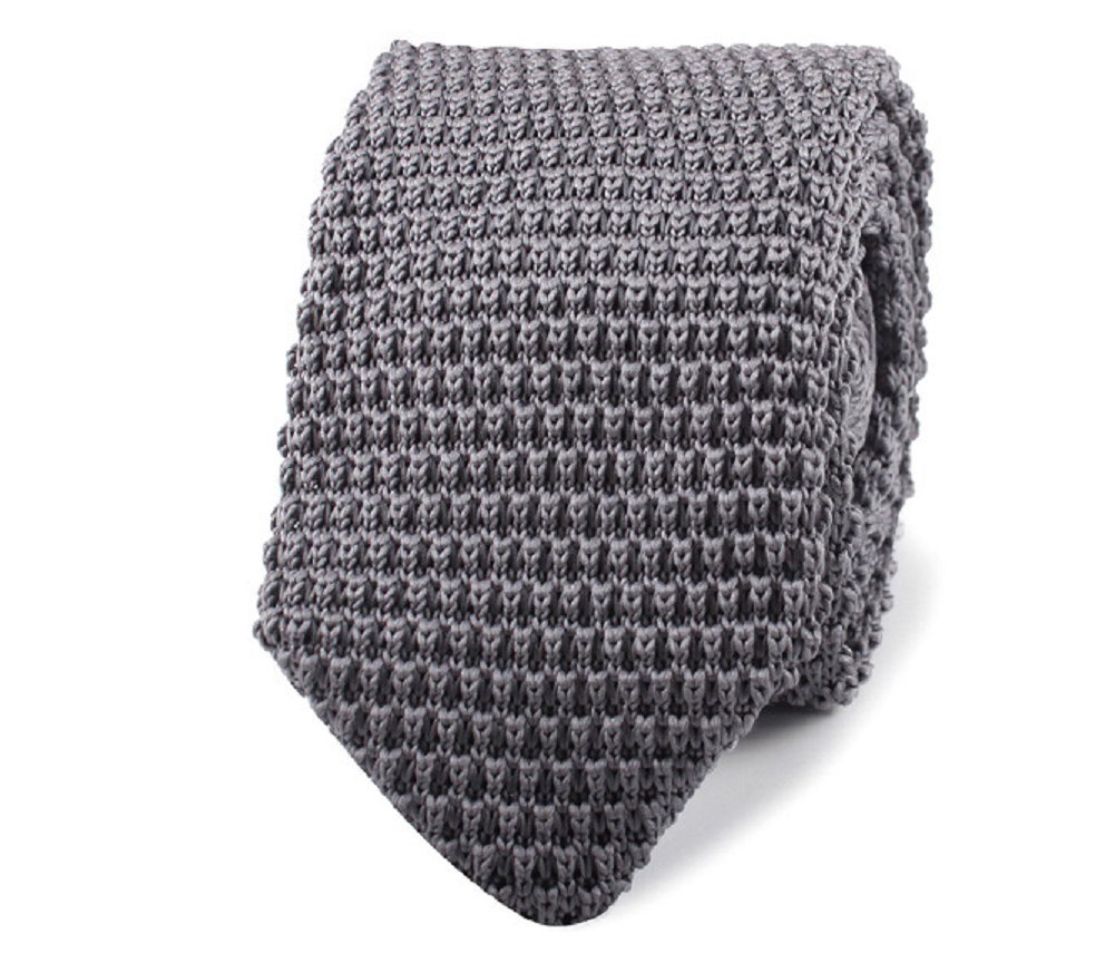 L&L® Men's Fashion Tie Knit Knitted Tie Slim Skinny Woven Pointed