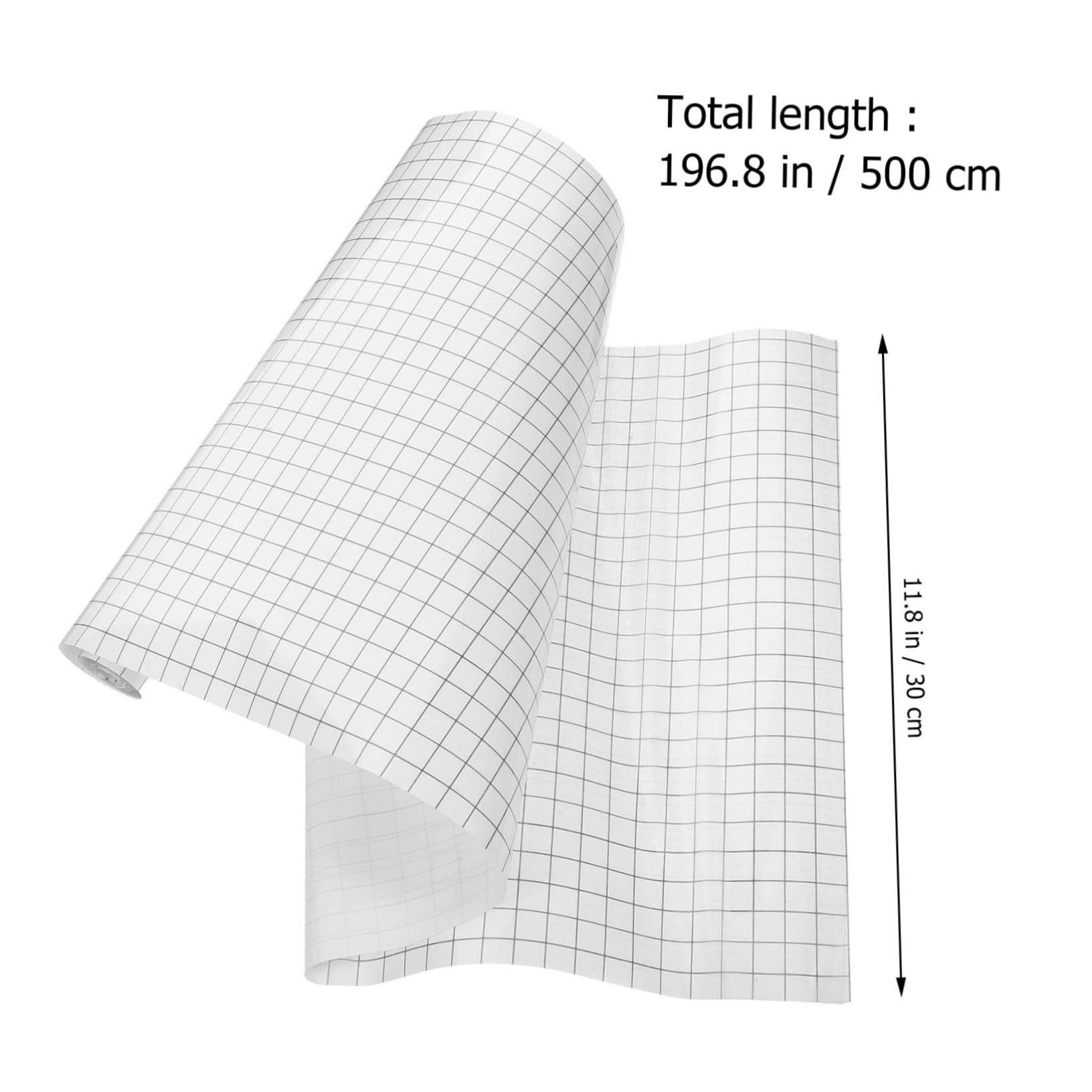 SEWACC Vinyl Transfer Sticker Self-Adhesive Transfer Tape Grid for Easy Positioning