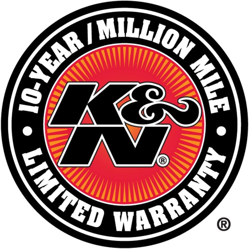K&N High-Flow Original Lifetime Engine Air Filter: Increase Power & Acceleration, Washable, Premium, Replacement Car Air Filter: Compatible with 2015-2019 Ford Mustang Shelby, E-0649
