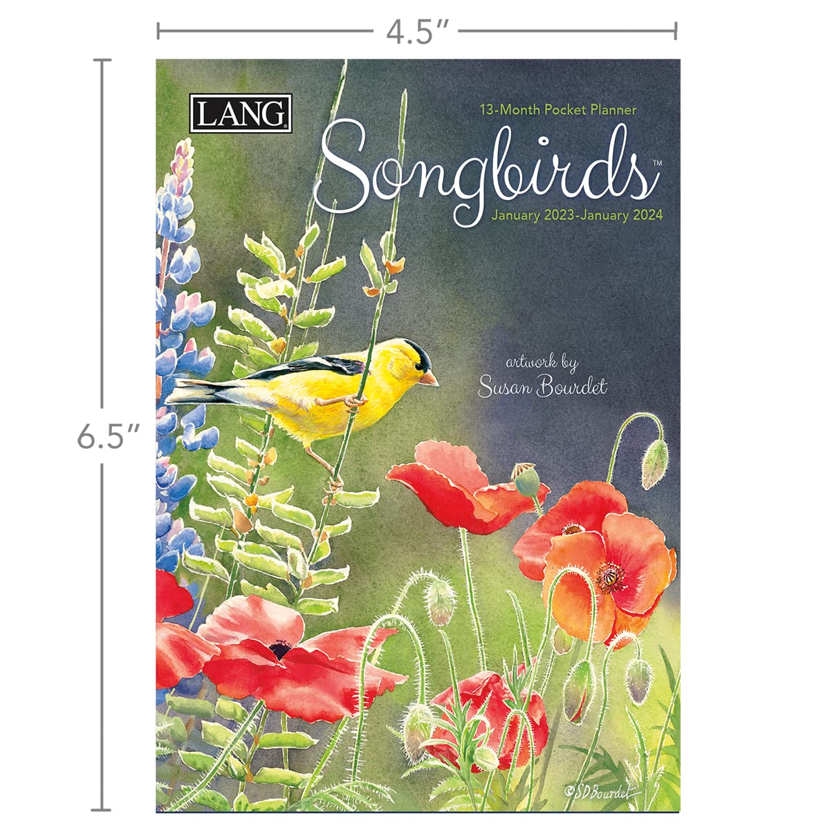LANG Songbirds™ 2023 - Agenda tascabile mensile (23991003167)