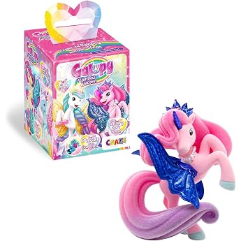 GALUPY Rainbow Unicorn - Einhorn Spielzeug zu Sammeln Einhorn Figuren mit Glitzerfl geln & Swarovski Kristal