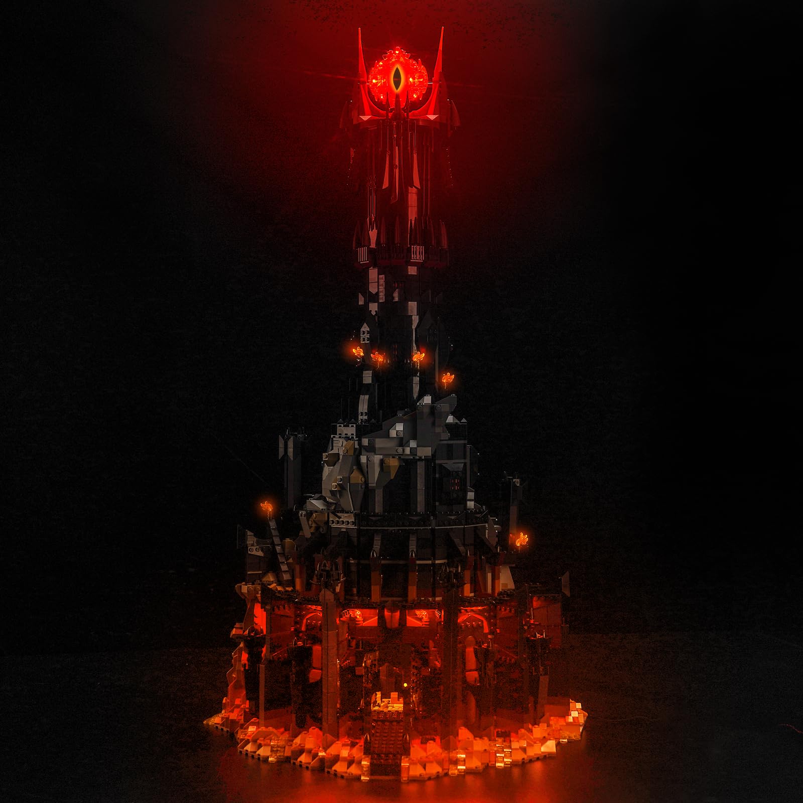 LocoLee LED Light Kit Compatible with Lego Barad Dur 10333 Sauron Dark Tower, Lighting Set Accessories Compatible with Lego Barad-dû 10333 for Fans, Lights Only No Models