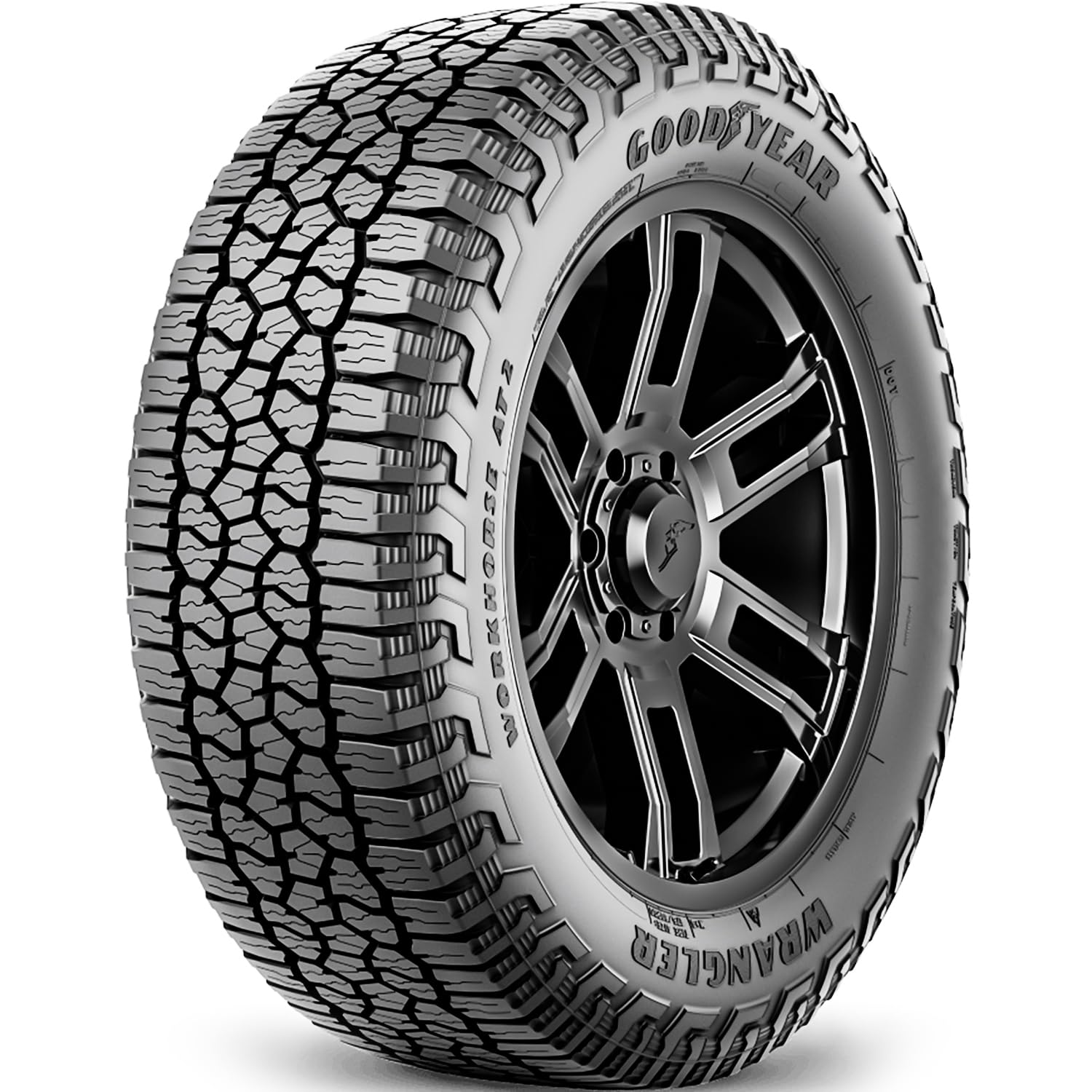 Goodyear Wrangler Workhorse AT2 A/T All-Terrain Off-Road Light Truck Radial Tire-LT235/85R16 235/85/16 235/85-16 120/116R Load Range E LRE 10-Ply BSW Black Side Wall