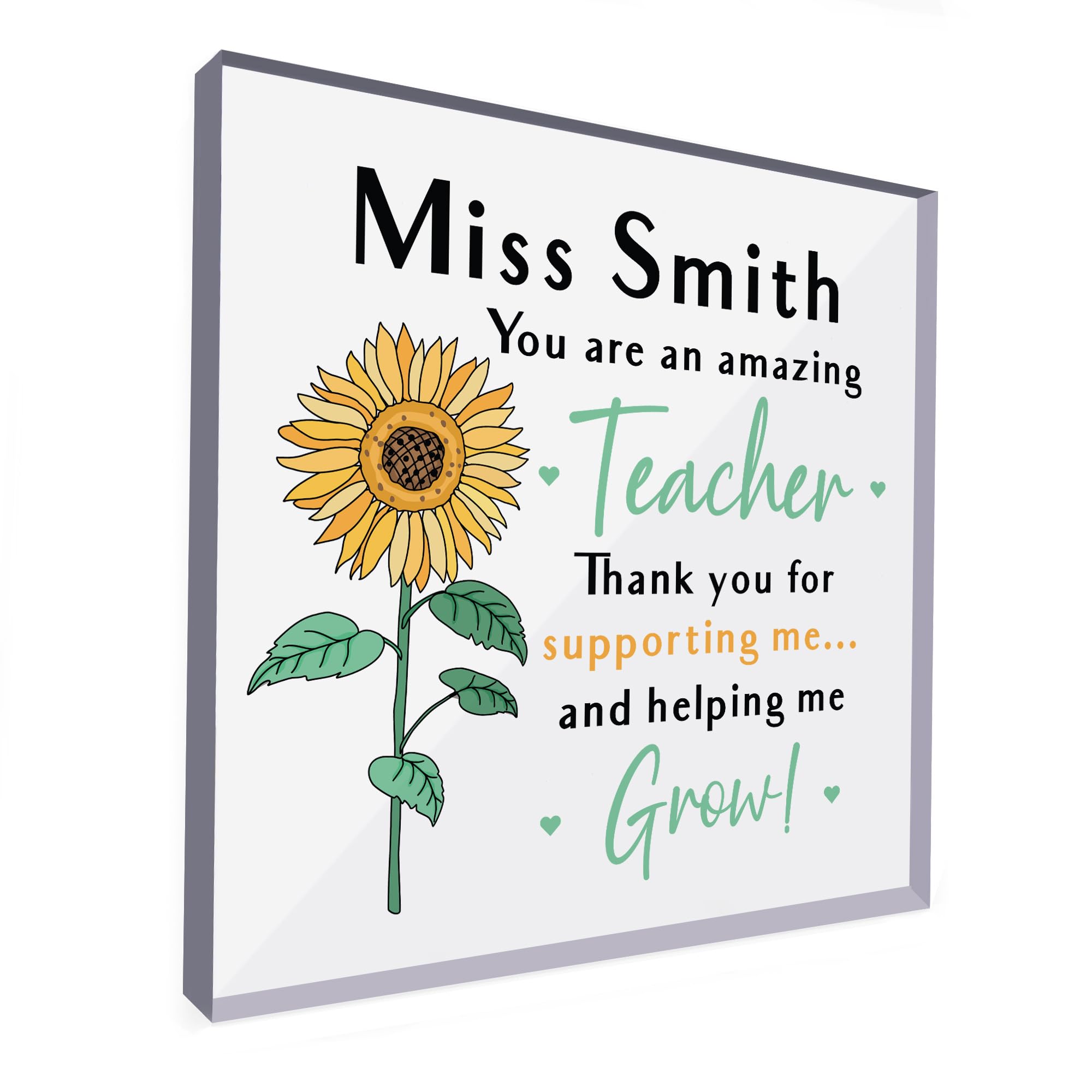 Red Ocean Thank You Teacher Gifts PERSONALISED School Leaving Gifts For Teacher Keepsake Gift For Him Her