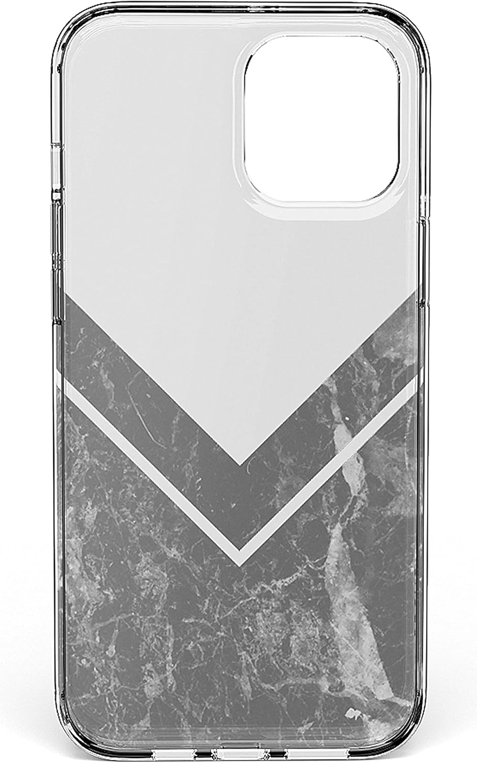 Casely iPhone 12/12 Pro Case | Sleek and Simple | Black Marble V Clear | Classic Ultra Slim Design - Image 8