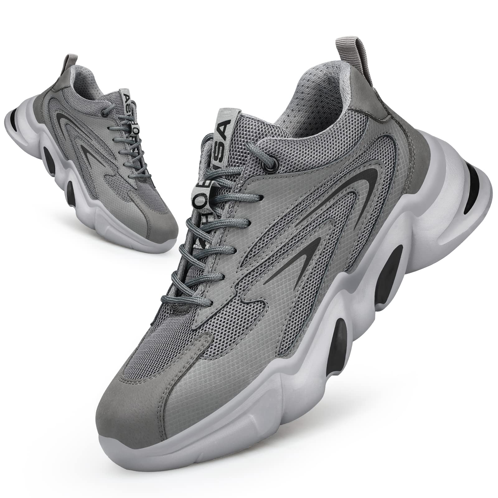 Safety Trainers Steel Toe Cap Trainers Mens Safety Shoes Lightweight Work Shoes for Men