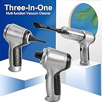 Vista 6 de WADEO Aspiradora de mano inalámbrica, 9000 PA, aspiradora portátil inalámbrica, mini aspiradora, ultraligera de 0.7 libras, aspiradora de mano