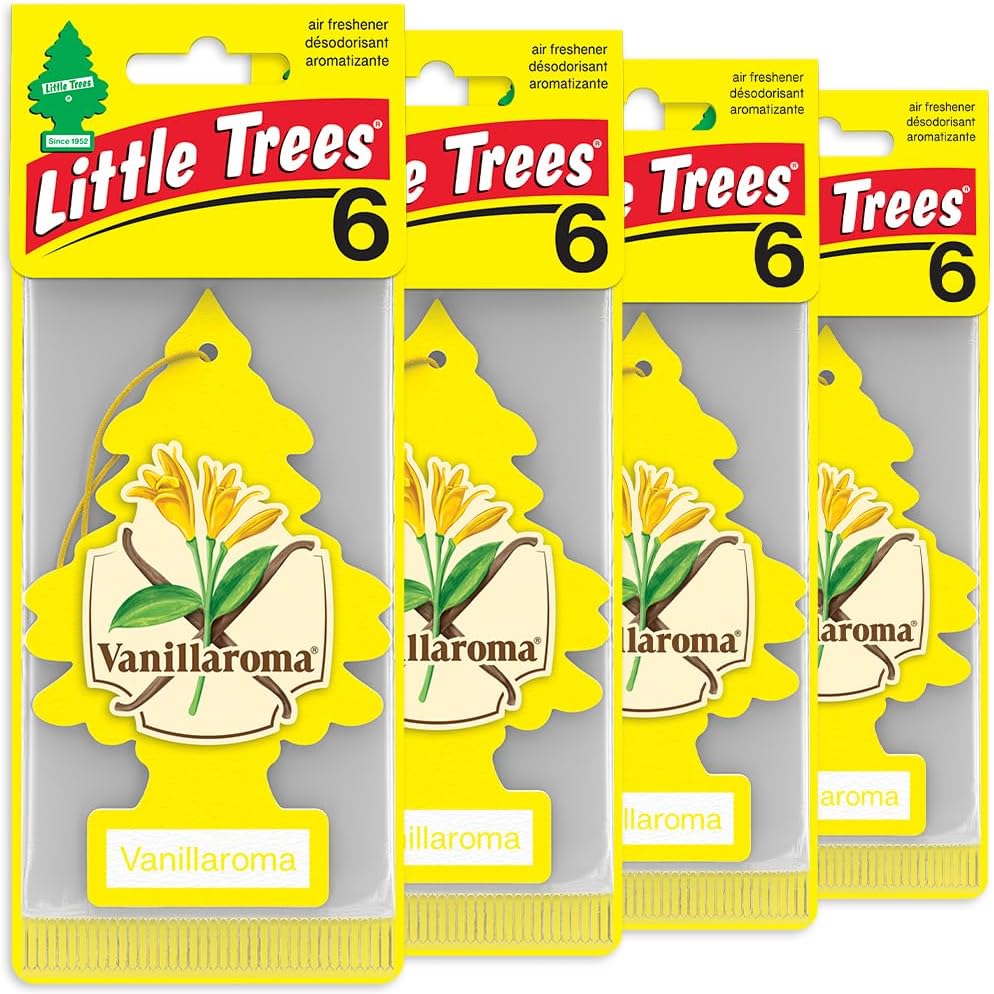 Car Air Freshener | Hanging Tree Provides Long Lasting Scent for Auto and Home | 24 Air Fresheners |Vanillaroma