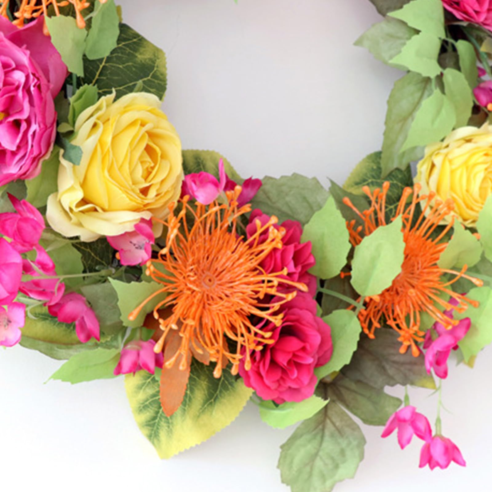 Ghirlanda di fiori artificiali, corona di primavera, per porta di casa, fattorie, giardino, decorazioni per matrimoni