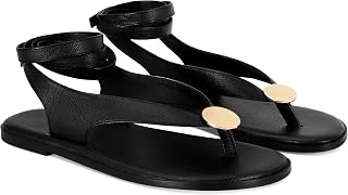 Flat Sandals for Women Strappy Sandals Comfortable Dressy Beach Flip Flo...