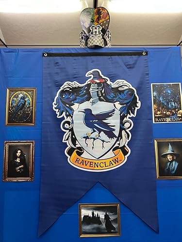 Miniatura 2 de Wizard House Flag Banner 50" x 30" Boys Girls Party Supplies Ultra Premium Indoor Outdoor Party Yard Flag Wall Decals Magical Wizard School Party