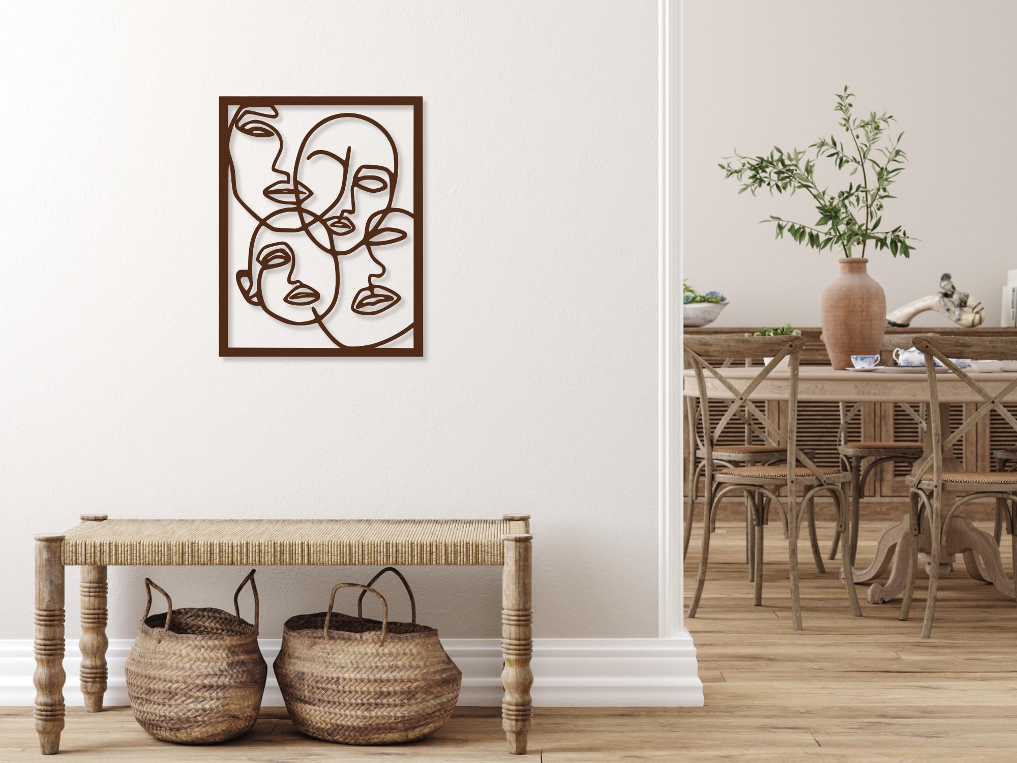 Decorazione Parete Nero Oro Decorazione Parete 3D In Legno - Albero Moderno In Nero E Oro | Adesivo Per Casa, Ufficio, Camera Quadro Legno Taglio Laser - 8