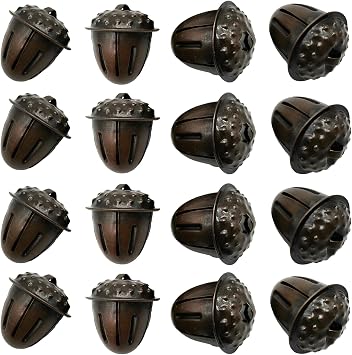 Maydahui 45 PCS Acorn Shaped Christmas Jingle Bells 1.2 Inches Vintage