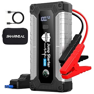 6000A Jump Starter, Portable Jump Starters 12V Car Battery Booster Jump Box Pack for All Gas & 10.0L Diesel Engines with 3 Modes Flashlight and Jumper Cables - Amazon product rated Grade B