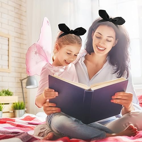 Miniatura 4 de 2 diademas retro de Halloween para mujer y niña, con lazos, de algodón, hechas a mano, diadema de alambre vintage para bebé, diadema de alambre de