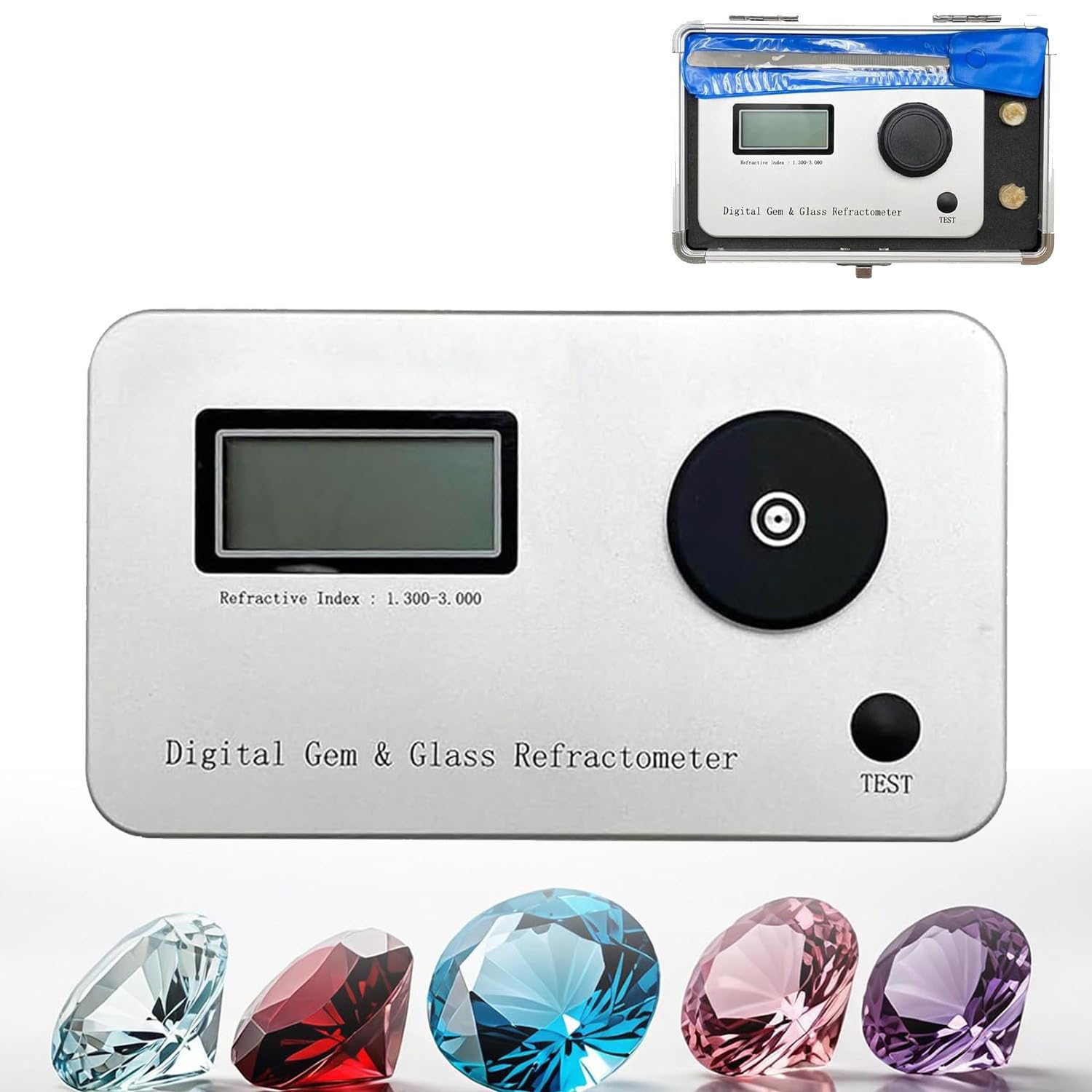 Refractómetro Digital Profesional para Gemas, probador de joyería de Alta precisión, Detector de índice de refracción para Diamantes, para identificar Joyas, Jade y Cristal