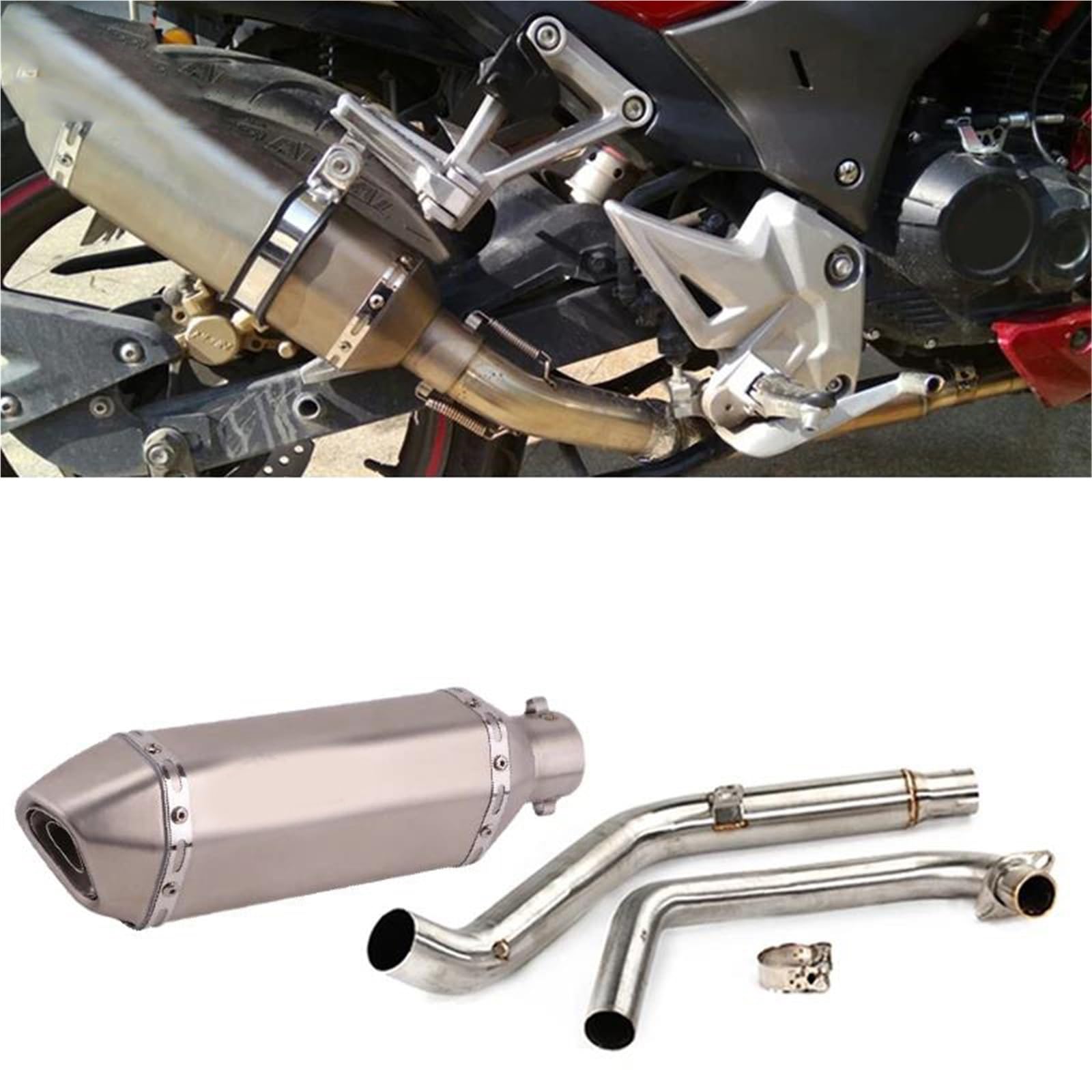 Amazon.co.jp: CBF190F CB190R CB190X 用フルシステム オートバイ排気