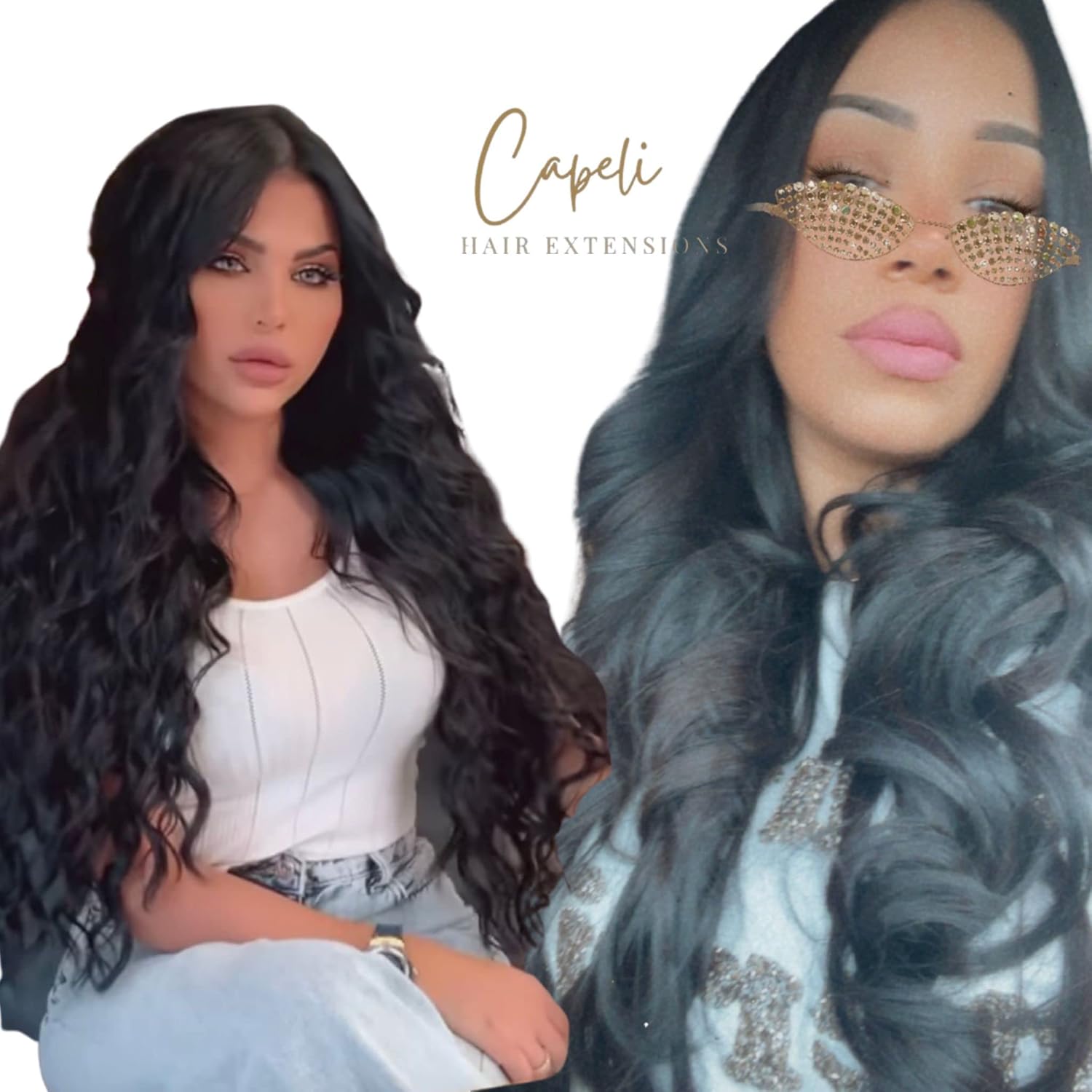 Hair Extensions (Natural Black, 16In)