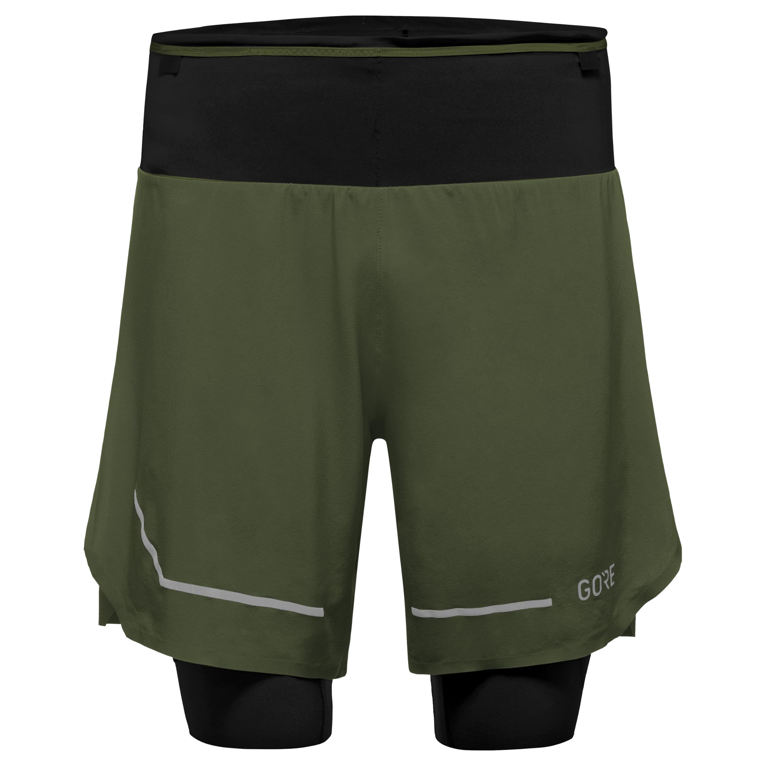 GOREWEAR Ultimate 2in1 Shorts Mens, Utility Green, XL