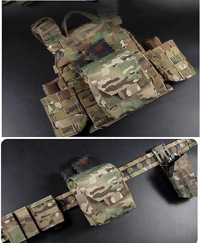 Miniatura 6 de Bolsa táctica multiusos Molle para exteriores, solución de almacenamiento para camping, senderismo y equipo táctico, bolsa organizadora duradera y