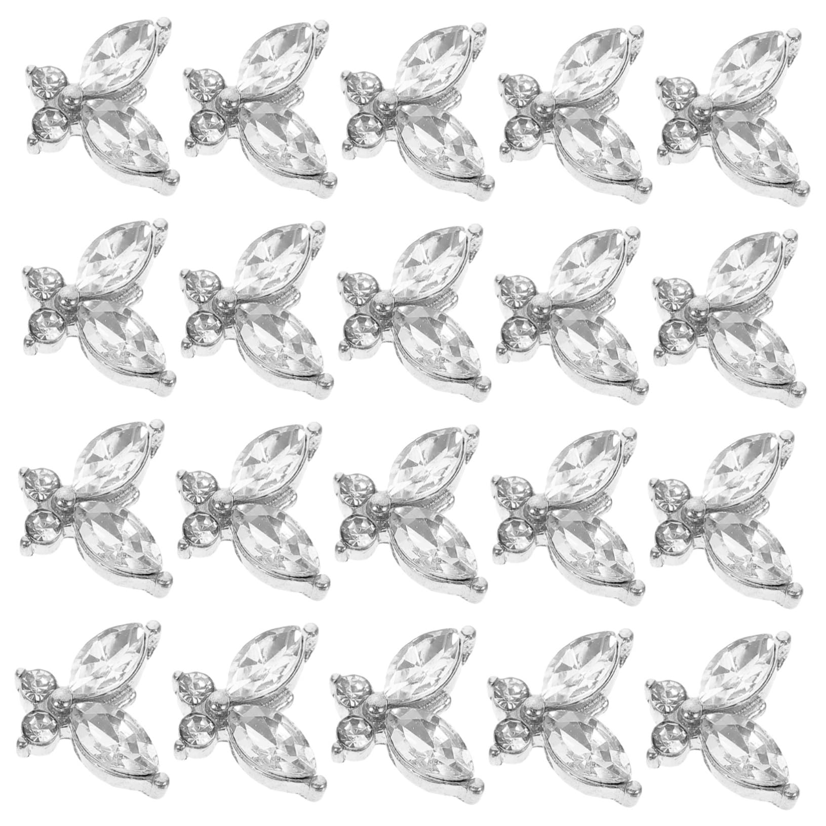 FOMIYES Lot De 5 Breloques Pour Nail Art Breloques Pierres Précieuses Pour Pour Femmes Et Filles Décorations De Manucure Élégantes 20 Pièces X 5