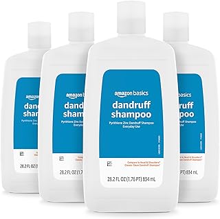 Amazon Basics Anti-Dandruff Shampoo for Itchy Scalp, Flaky and Dry Scalp, pH Balanced, Paraben-Free,