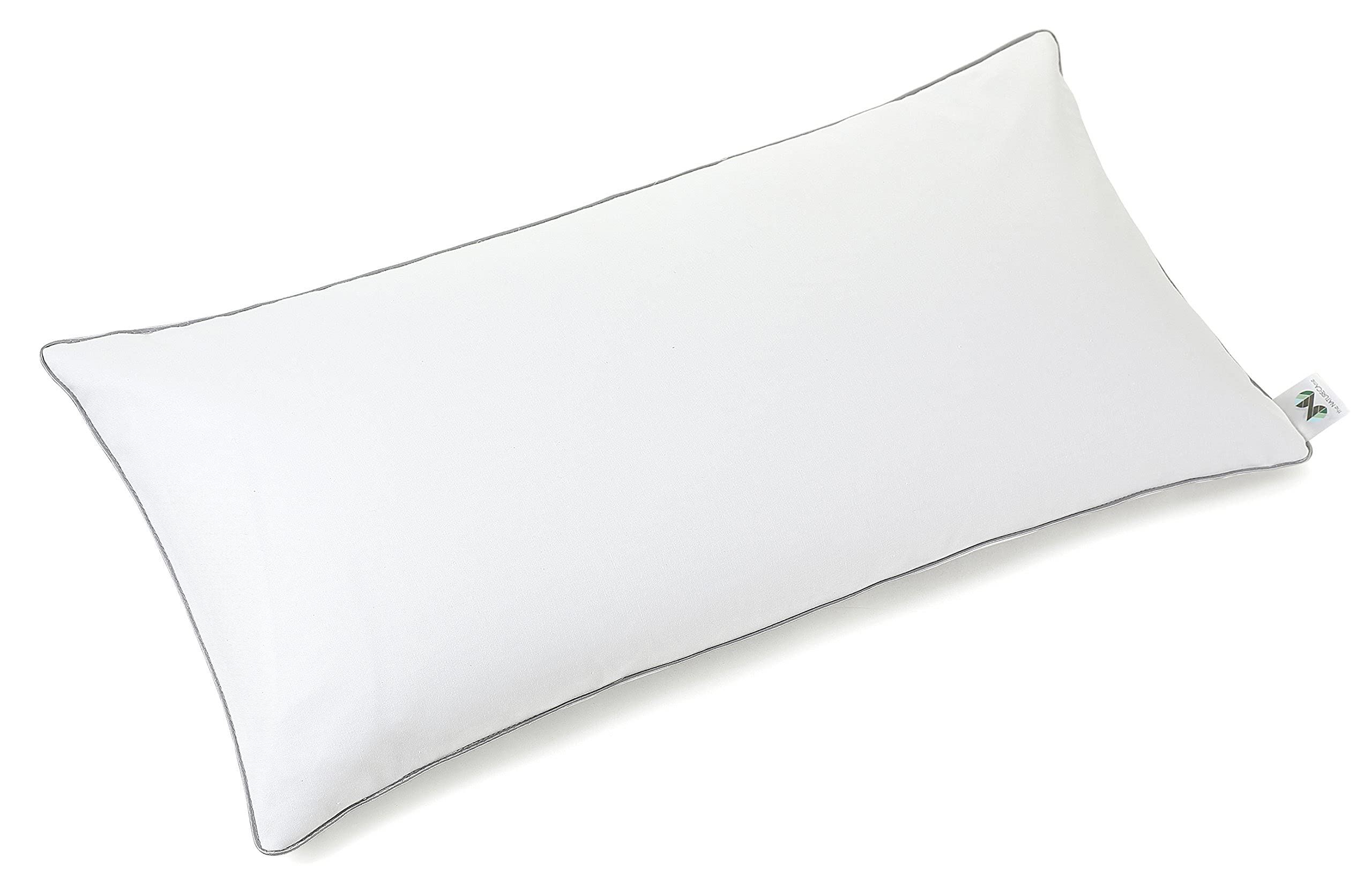 Almohada de espelta 40 x 80 cm, Almohada Cervical con Funda Transpirable de algodón, Almohada Natural de cáscara de espelta orgánica, Almohada ortopedica Bio espelta