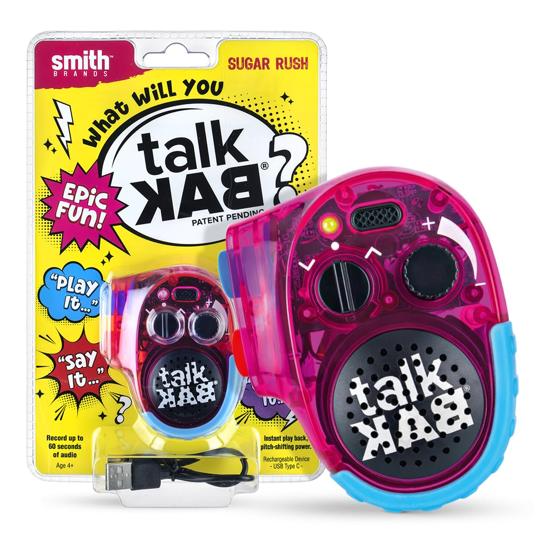 talkBAK Voice Recorder &amp; Changer with Playback &amp; Fun Voices - Sugar Rush