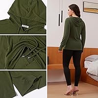 Vista 62 de Bhome Camisa de lactancia de manga larga con capucha para lactancia materna Negro/Gris