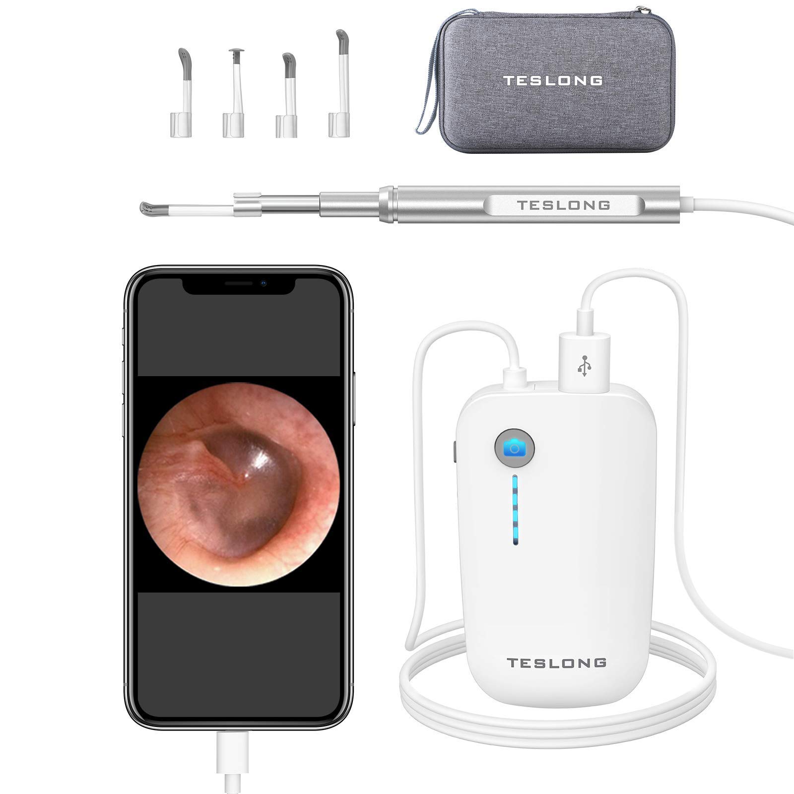 Otoscope Ear Cleaner HD Ear Camera and Wax Remover Teslong Ear Picke | amzdealz