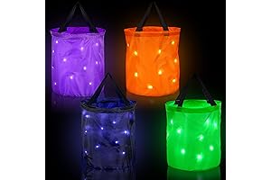 4 Pieces LED Halloween Candy Bags