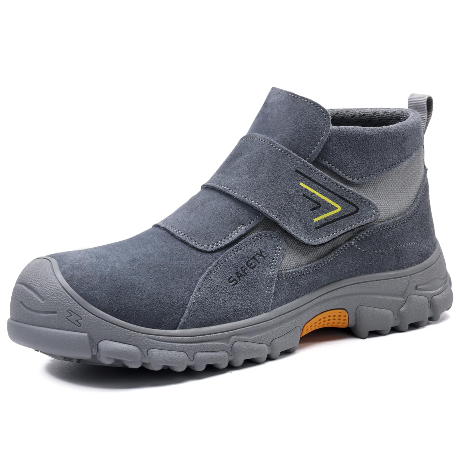 LAoutun Scarpe Antinfortunistiche da Uomo, Scarpe da Lavoro da Uomo, con Punta in Acciaio, Scarpe da Lavoro Leggere, Abbigliamento da Lavoro