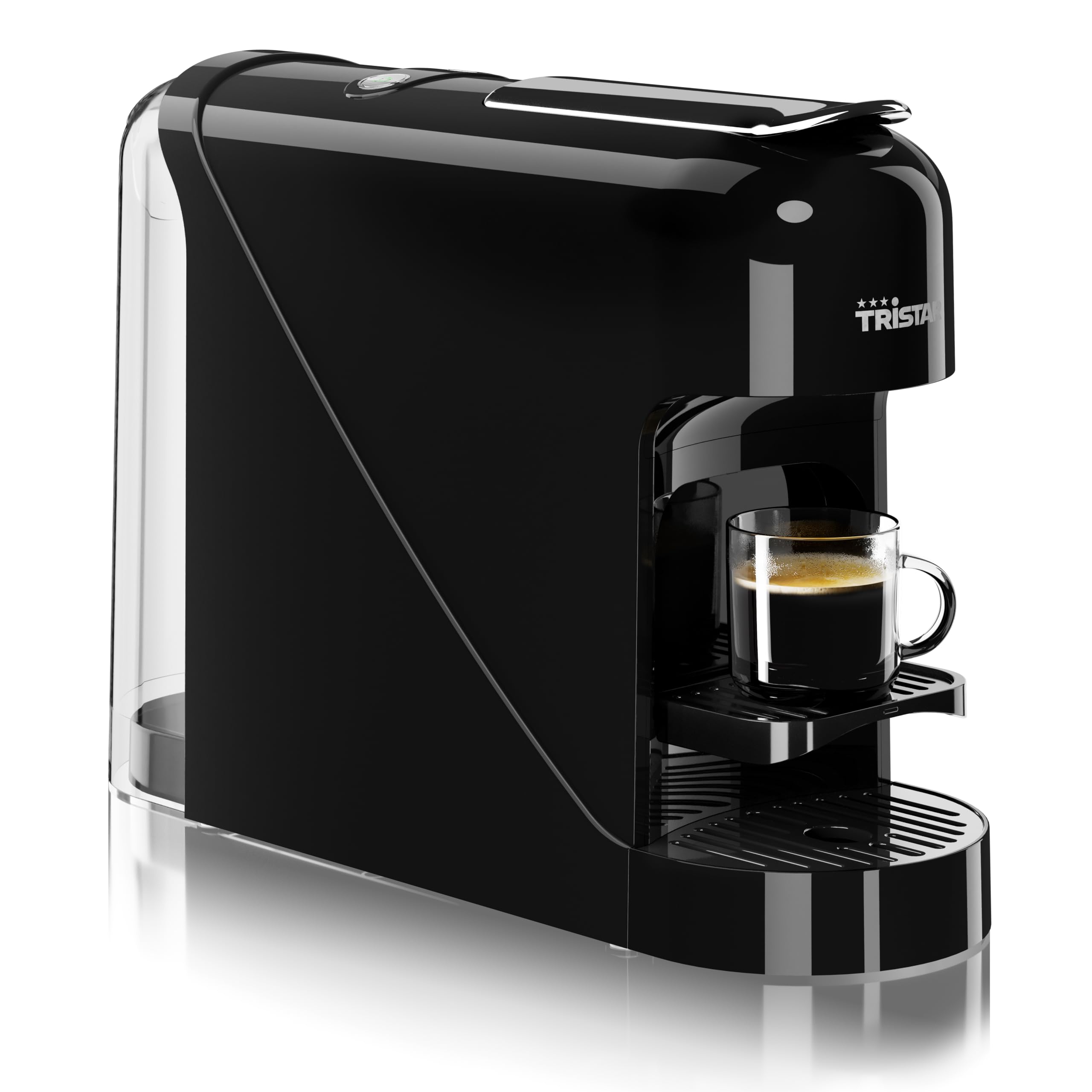 Tristar Title Capsule Coffee Maker, 0.8 L Reservoir, 1400 W, Compatible with Nespresso Capsules, Removable Drip Tray, Auto Shut Off, CM-2302