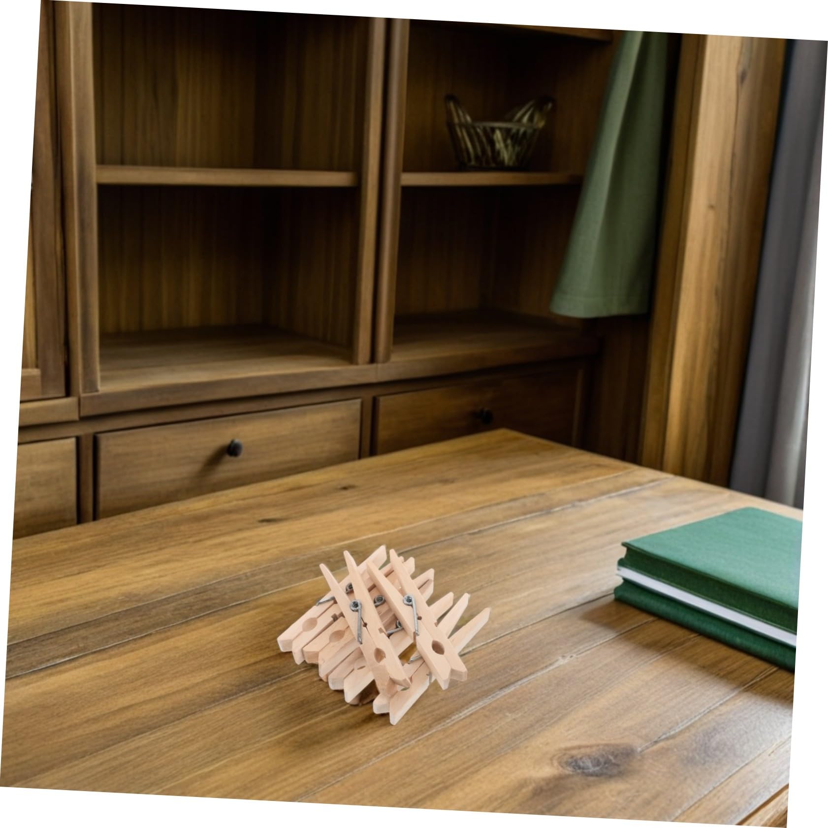 Sosoport Mollette per Bucato in Legno 150pezzi Mini Mollette Antivento per Foto Biglietti Matrimoni Casa Scuola