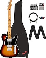 Vista 11 de Fender Player II Telecaster - Paquete color caramelo claro con estuche, correa, cable, paquete de 3 púas y kit de limpieza para guitarra