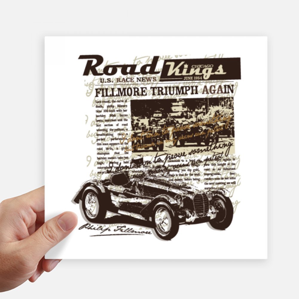 Pegatinas de coches clásicos 20cm adhesivos periódico para maleta