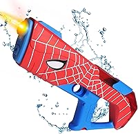 Vista 7 de Pistola de agua eléctrica con largo alcance, pistola de chorro automática para niños y adultos, pistola de agua de larga distancia para piscina