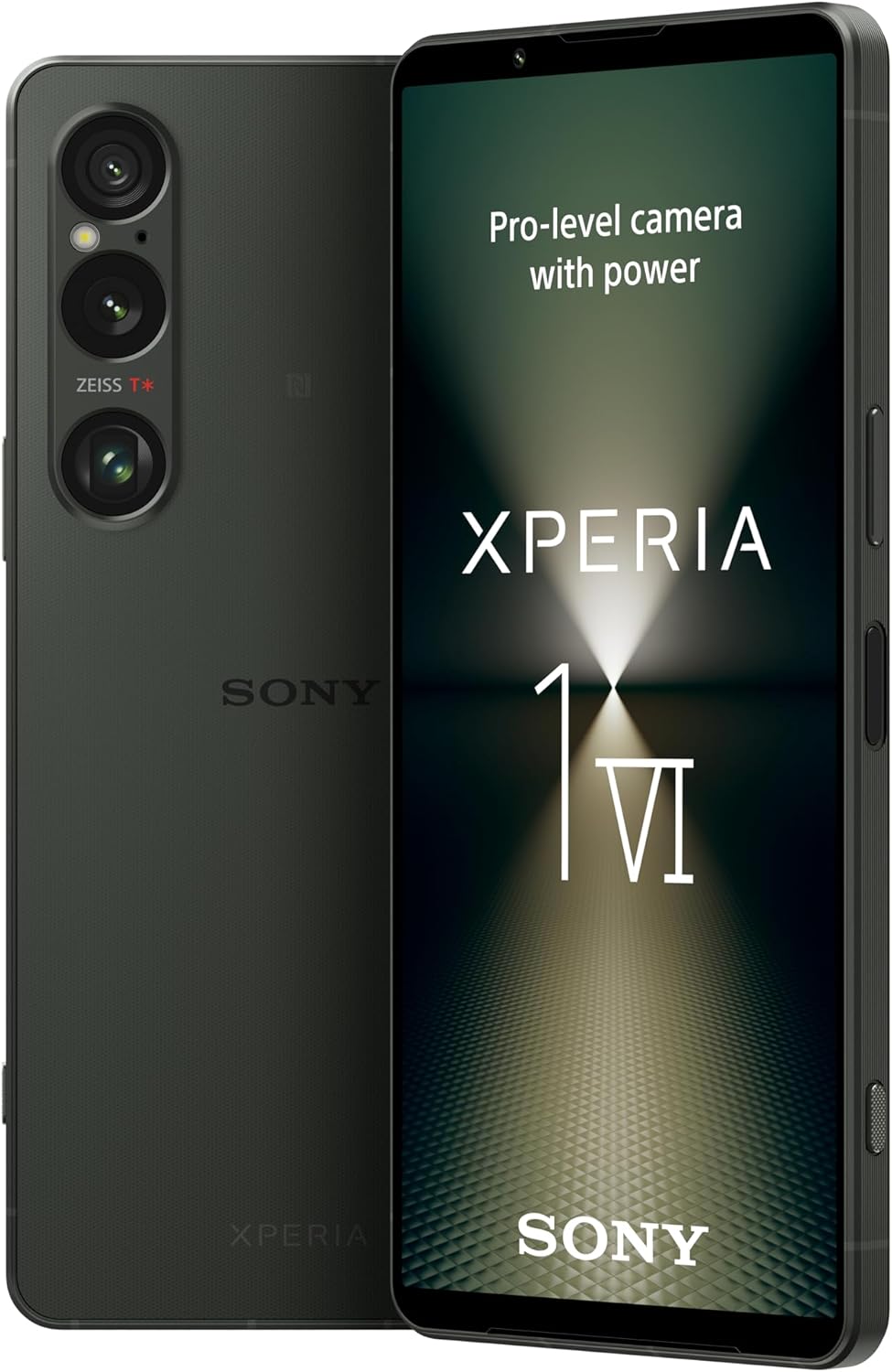 Sony Xperia 1 VI – 6.5 Inch 19.5:9 FHD+ HDR OLED – 120Hz Refresh rate – Triple lens – Android 14 – SIM free – 256GB Storage – IP65/68 rating – Dual SIM hybrid 1-36 months warranty – Khaki Green