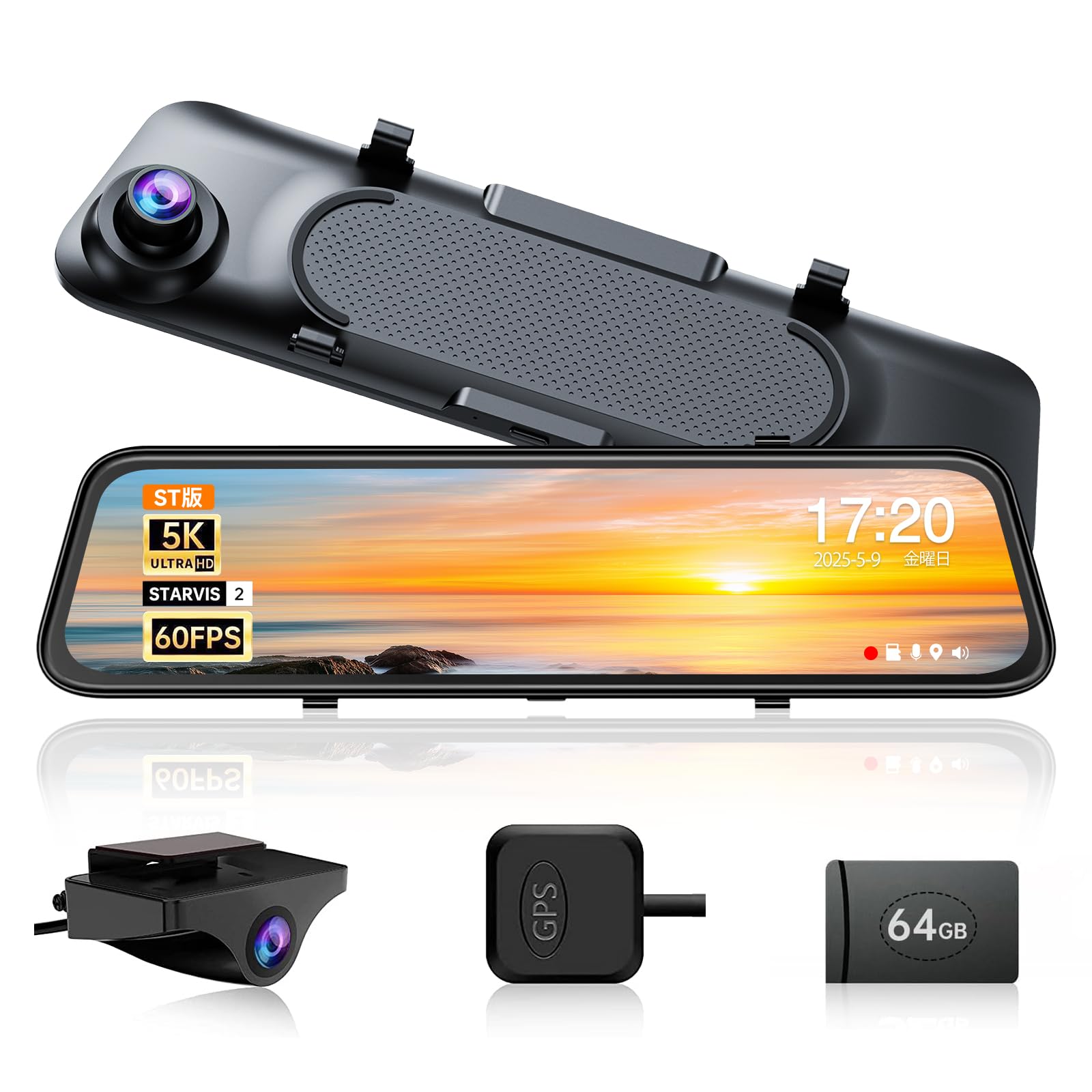 新品 JADO G100Pro 5Kミラー型 ドライブレコーダー SDカード付き 4.jpg