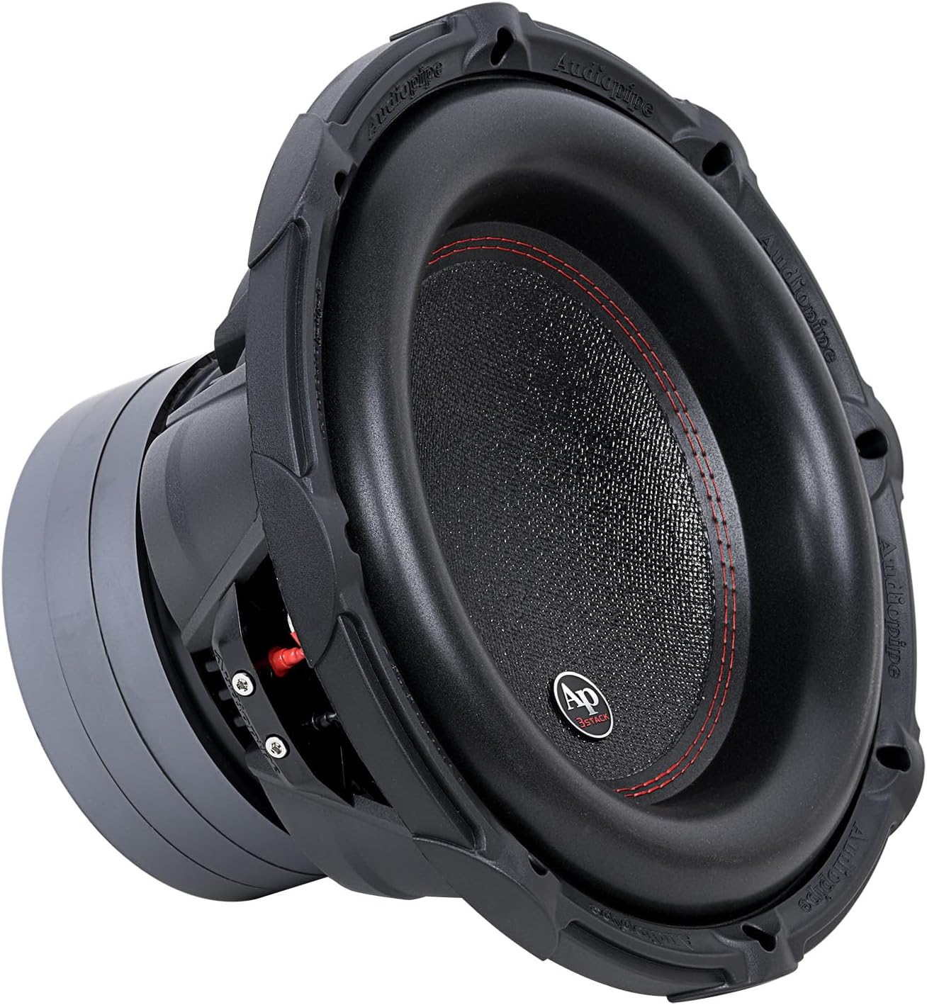 Audiopipe 12" Double Stack Composite Cone Subwoofer (TXX-BDC2-12), Superior Performance, 1500W Max Power, 2.5" BASV Dual Voice Coil, Aluminum Basket, Multi-Connect Terminals, Dual 4 Ohms