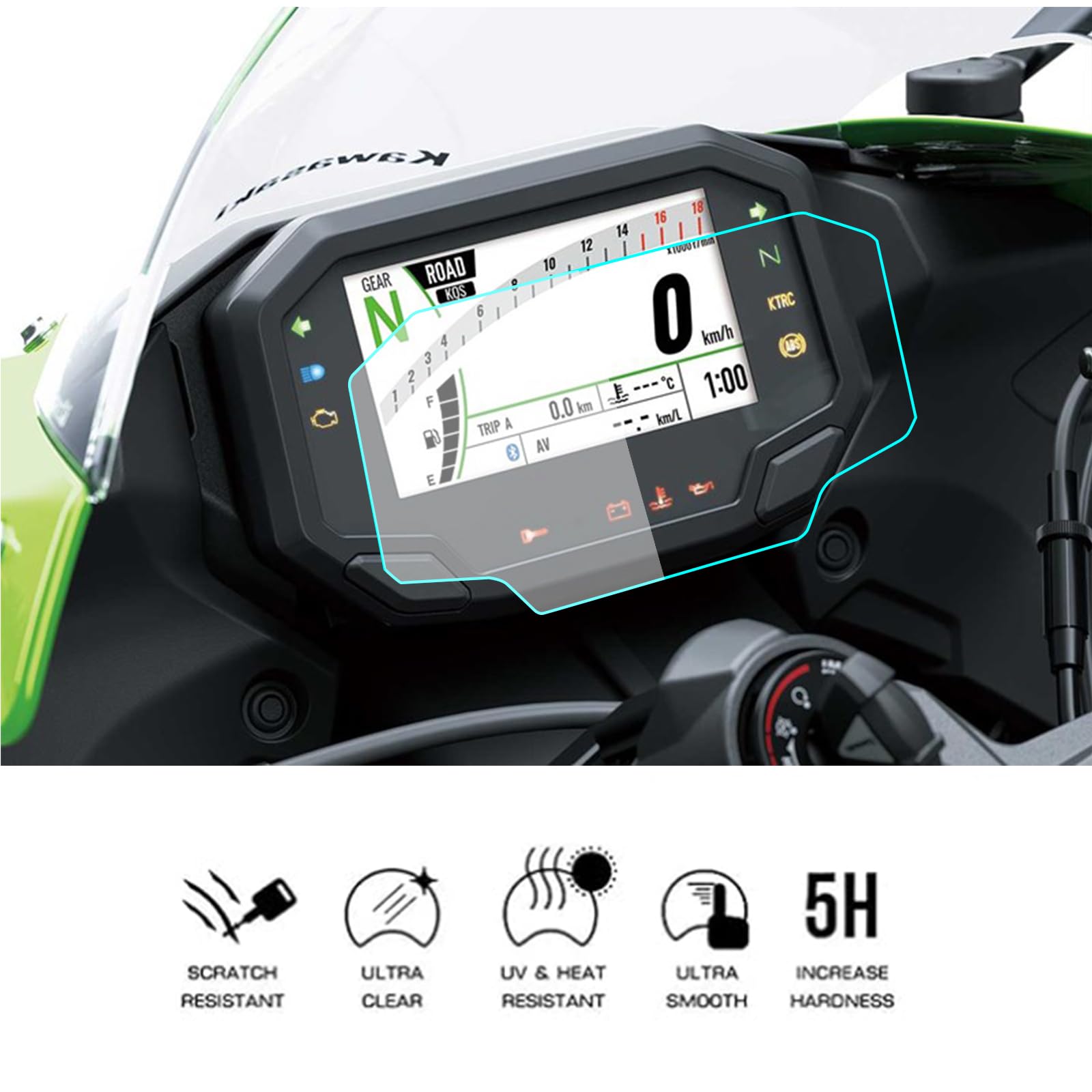 HRuizq Protection Film Display Protection Film for Kawasaki