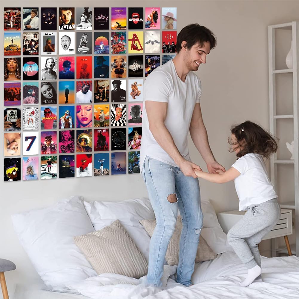 Album Cover Aesthetic Pictures Wall Collage,50 PCS Musical Theatre Wall Collage Kit Art Posters Indie Room Decor Aesthetic Picture for Wall Decoration for Room Bedroom Aesthetic
