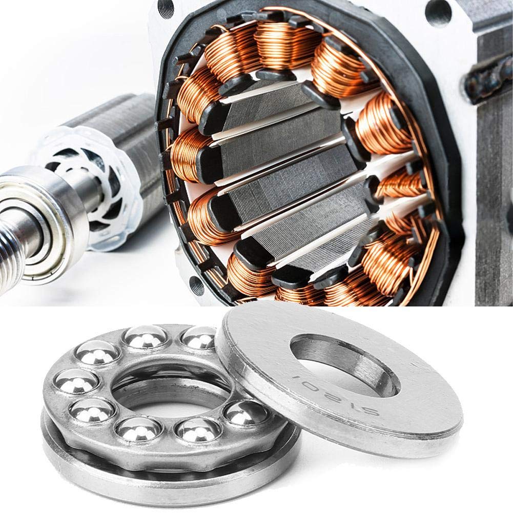 Cuscinetti A Sfera Spinta Acciaio - 5 Pezzi, Per Meccanica Industriale, Modello 51201 - Foto 8