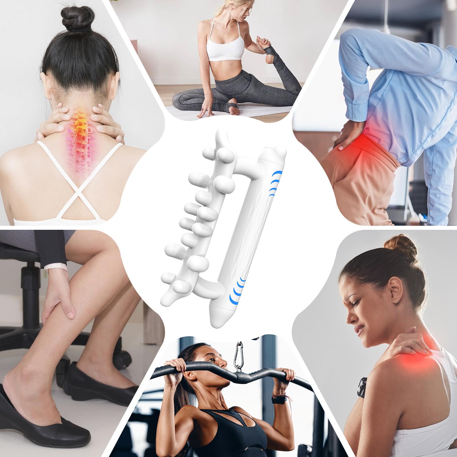 Faszien -Werkzeug, Faszienmassagegerät Anti-Cellulite Massage Stick