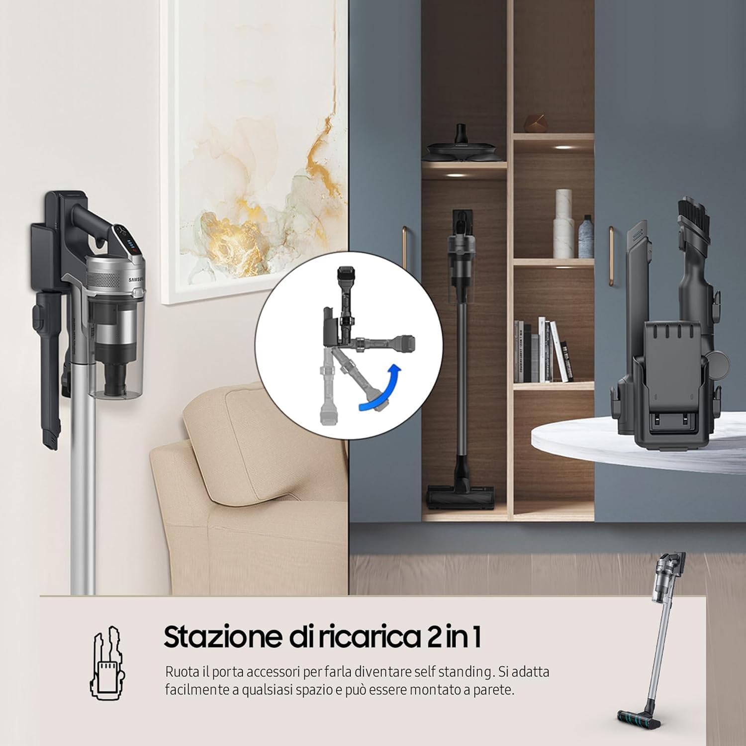 Broom VS20B75ACR5/WA 200W Cordless Vacuum Cleaner - Dettaglio
