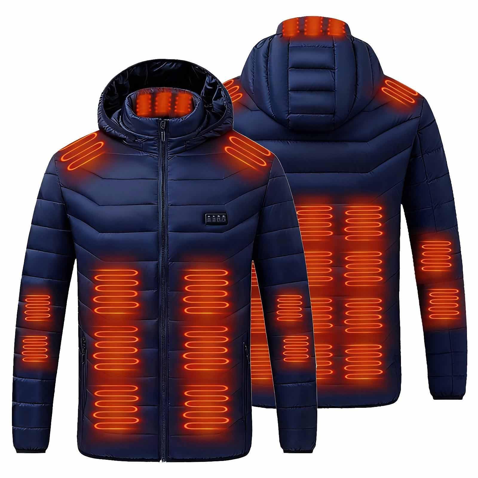UHouse Beheizbare Jacke Damen Heizjacke Winter Warm Steppjacke mit Kapuze