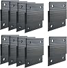 2 French Cleat Picture Hanger, 10 Pairs Heavy Duty Aluminum Z Clips Interlocking Wall Mounting Brackets with Screws for Hanging Photo Panel Mirror Whiteboard Cabinet Shelf Headboard Art (Black)