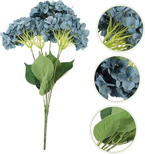 Miniatura 8 de RUNROTOO Artificial Hydrangea Home Decorations Artifical Flower Arrangement Wedding Party Supplies Hydrangea Artificial Flowers Hydrangea Flower