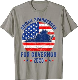 Abigail Spanberger Virginia Governor Election 2025 Democrats T-Shirt