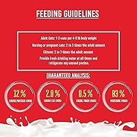 Vista 5 de Fussie Cat Super Premium - Alimento húmedo enlatado para gatos en salsa de leche de cabra, latas de 2.47 onzas, caja de 24 latas con tapa de lata